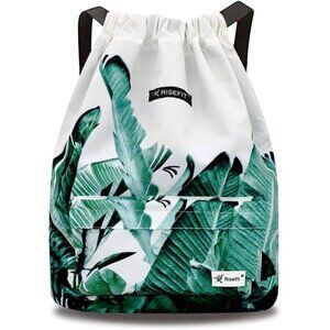 Waterproof Drawstring Bag, Gym Bag Sackpack Sports Beach Backpack for Men Women